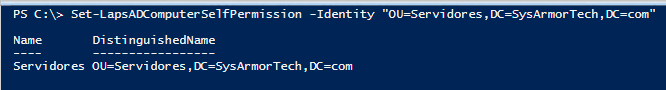 Asignación de permisos de lectura de contraseñas cifradas con Set-LapsADReadPasswordPermission