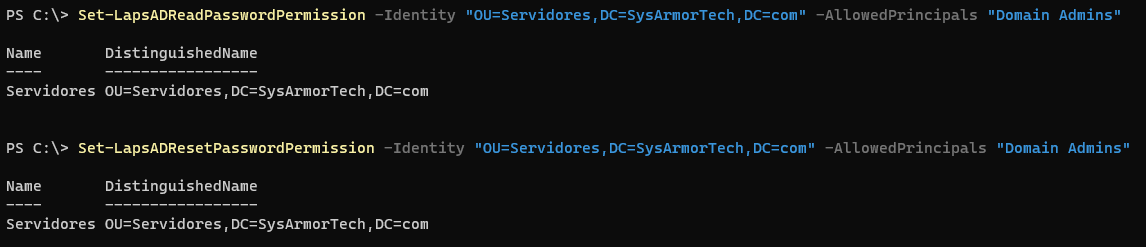 Delegación de permisos de reseteo de contraseñas con Set-LapsADResetPasswordPermission