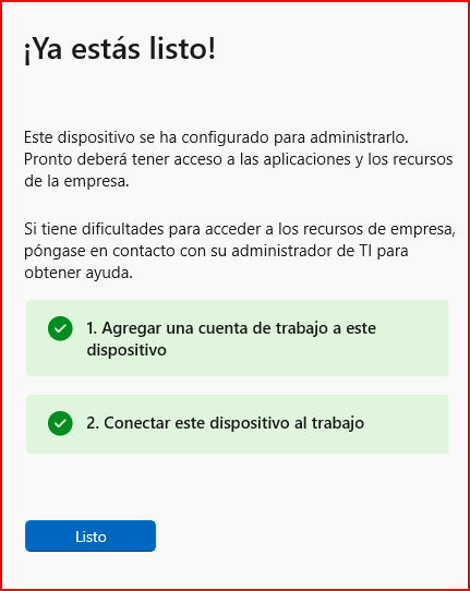 Verificación de alineación en Portal de Empresa