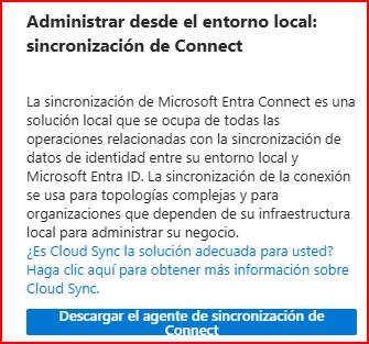 Esquema de sincronización Entra Connect