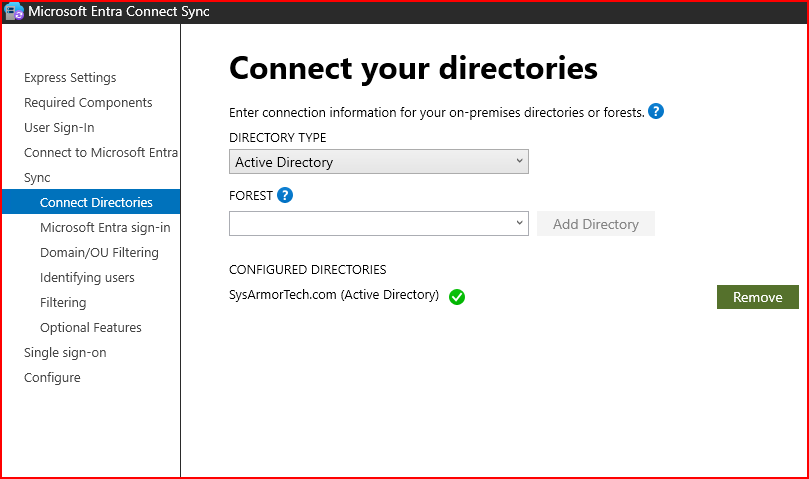 Validación de bosque Active Directory