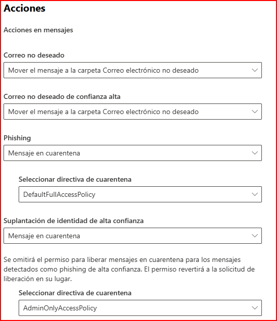 Acciones Anti-Spam