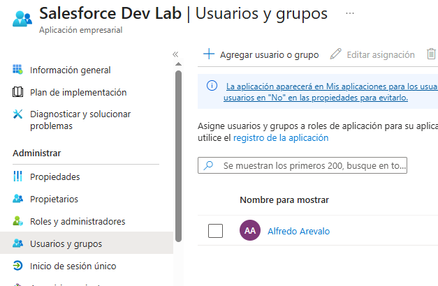 Asignación de usuarios y grupos a la aplicación empresarial en Microsoft Entra ID