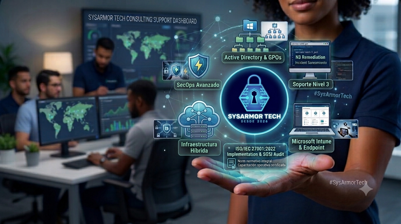 Servicios de Soporte e Infraestructura Híbrida - SysArmor Tech